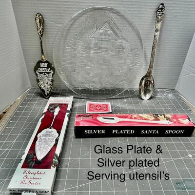 Sale Photo Thumbnail #464: Ornate handles, marked “International Silver Company.”