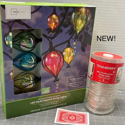 Sale Photo Thumbnail #491: 10-count LED sets—multi-color bulbs, 10ft length, indoor/outdoor use.