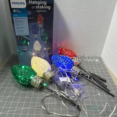 Sale Photo Thumbnail #514: 4 Pc, Multi-color, indoor/outdoor, stake or hang.