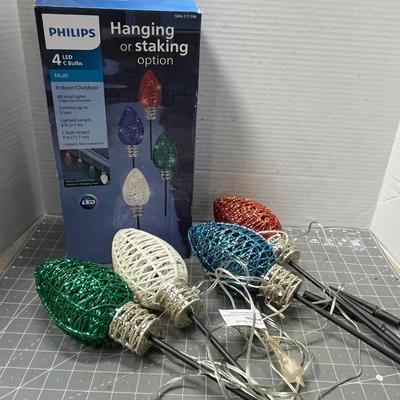 Sale Photo Thumbnail #515: 4 Pc, Multi-color, indoor/outdoor, stake or hang.