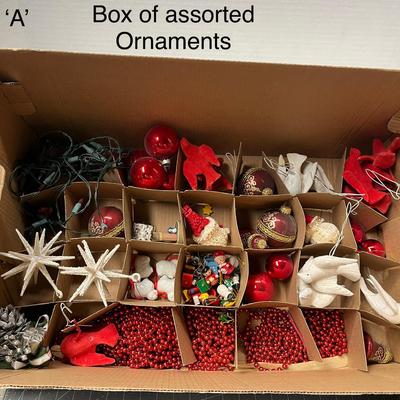 Sale Photo Thumbnail #519: Stars, balls, birds, beads, figurines.