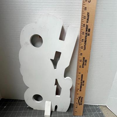 Sale Photo Thumbnail #753: 17.5 inch festive design, Santa hat, snowflakes, striped and belt accents.