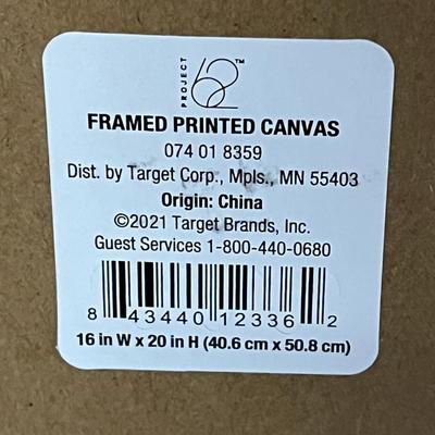 Sale Photo Thumbnail #76: 16x20, 2 framed canvases, neutral abstract tones, textured layered brushstrokes.