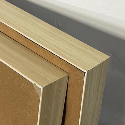 Sale Photo Thumbnail #77: 16x20, 2 framed canvases, neutral abstract tones, textured layered brushstrokes.