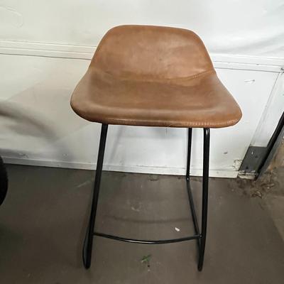 Sale Photo Thumbnail #30: Set of 4 faux leather upholstered chairs.