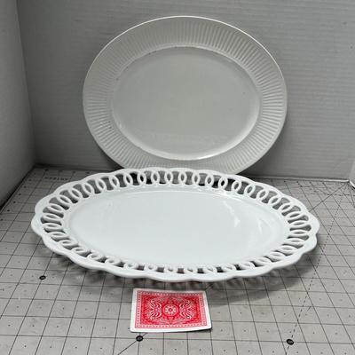 Sale Photo Thumbnail #811: White finish, ribbed and looped rim designs.