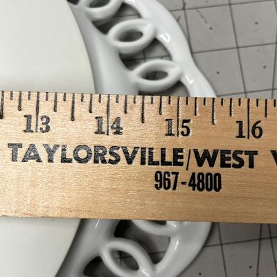 Sale Photo Thumbnail #815: White finish, ribbed and looped rim designs.