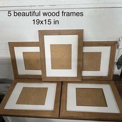 Sale Photo Thumbnail #135: 19x15 Inch & light wood finish, white matting.