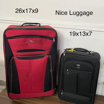 Sale Photo Thumbnail #817: Includes two bags, zip compartments, 26x17x9 and 19x13x7 sizes.