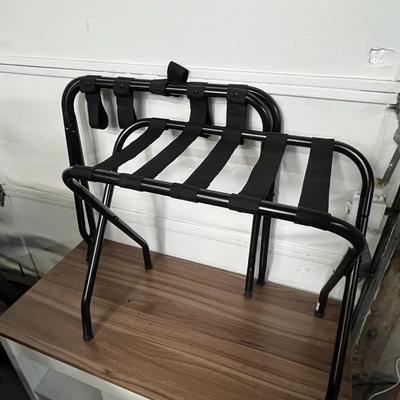 Sale Photo Thumbnail #837: Set of Two racks, fabric straps, foldable design, 28x14x23 size.