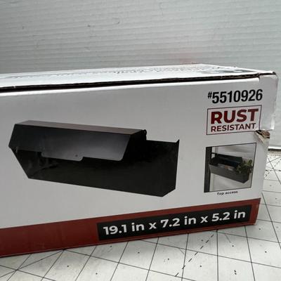 Sale Photo Thumbnail #843: Includes top access, black finish, 19.1x7.2x5.2 dimensions.