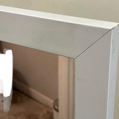 Sale Photo Thumbnail #865: Includes white frame, vertical mount, reflective surface, compact size.