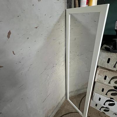 Sale Photo Thumbnail #862: Includes white frame, vertical mount, reflective surface, compact size.