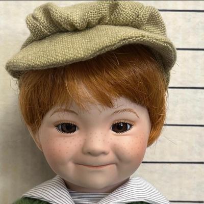 Sale Photo Thumbnail #909: 16 inch Girl and 15 inch Boy. Includes lace dress, knit sweater, original boxes, vintage presentation.