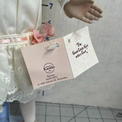 Sale Photo Thumbnail #905: 16 inch Girl and 15 inch Boy. Includes lace dress, knit sweater, original boxes, vintage presentation.