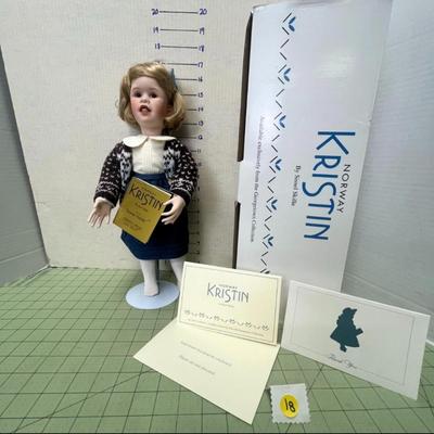 Sale Photo Thumbnail #917: 16 inch. Includes box, certificate, booklet, stand, authentic Norwegian costume.