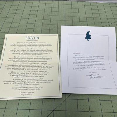 Sale Photo Thumbnail #923: 16 inch. Includes box, certificate, booklet, stand, authentic Norwegian costume.