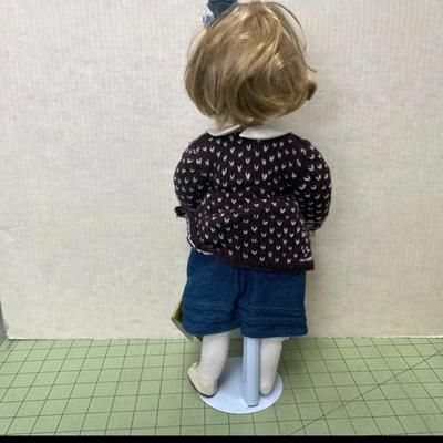 Sale Photo Thumbnail #921: 16 inch. Includes box, certificate, booklet, stand, authentic Norwegian costume.