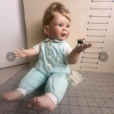 Sale Photo Thumbnail #928: 11 inch. Includes toy plane, shoes, box, certificates, lifelike baby doll.