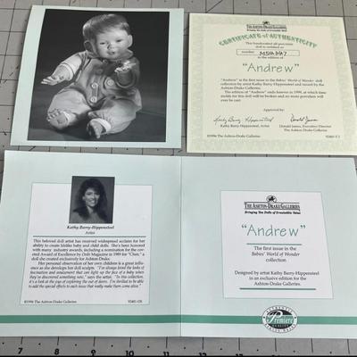 Sale Photo Thumbnail #932: 11 inch. Includes toy plane, shoes, box, certificates, lifelike baby doll.