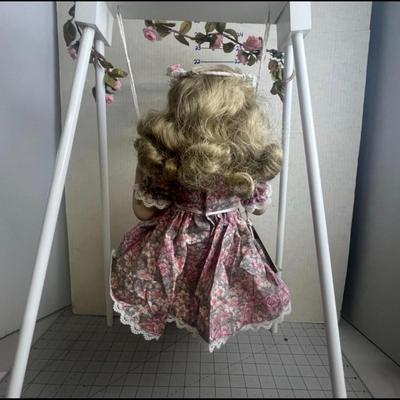 Sale Photo Thumbnail #944: Includes 16" and 24" Dolls, fruit basket, rose garland, bubble wrap, boxed presentation.