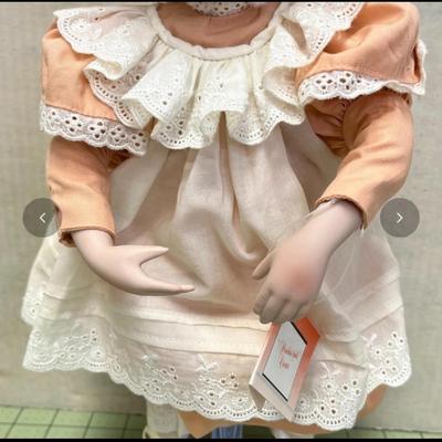 Sale Photo Thumbnail #937: Includes 16" and 24" Dolls, fruit basket, rose garland, bubble wrap, boxed presentation.