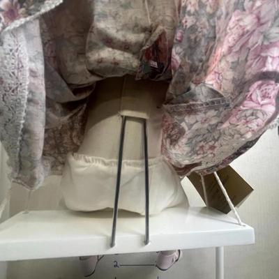 Sale Photo Thumbnail #945: Includes 16" and 24" Dolls, fruit basket, rose garland, bubble wrap, boxed presentation.