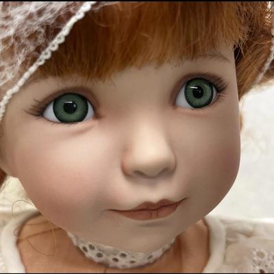 Sale Photo Thumbnail #935: Includes 16" and 24" Dolls, fruit basket, rose garland, bubble wrap, boxed presentation.