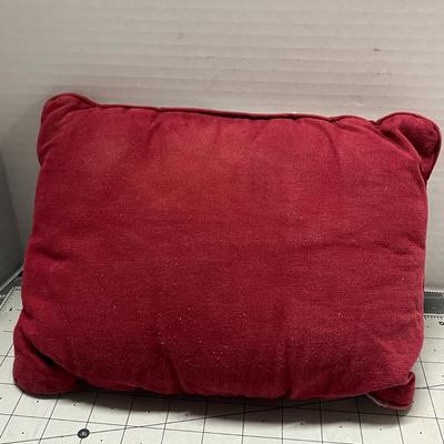 Sale Photo Thumbnail #960: Includes two bears, red bows, embroidered pillow, love-themed decor.