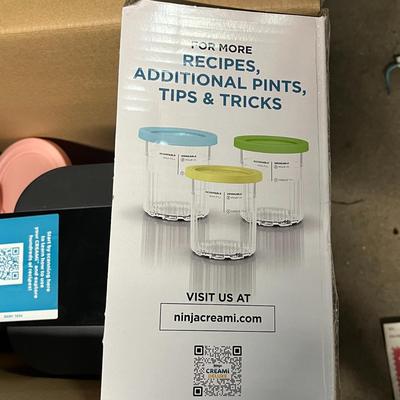 Sale Photo Thumbnail #26: Makes ice cream, sorbet, smoothies, drinks, includes 3 pints.