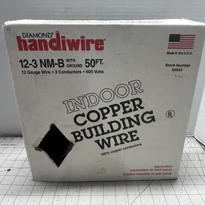 Sale Photo Thumbnail #980: Indoor wire, 600V rated, 3 conductors, made USA.