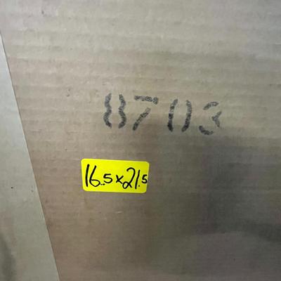 Sale Photo Thumbnail #987: Elegant gold frame, layered trim, indoor use, reflective accent piece.