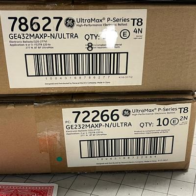 Sale Photo Thumbnail #990: Includes GE234MAX2, GE232MAX, ADVANCE R-2S40-TP, mixed quantities.