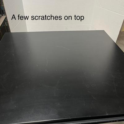 Sale Photo Thumbnail #14: Holds bottles, glass door, wood shelves