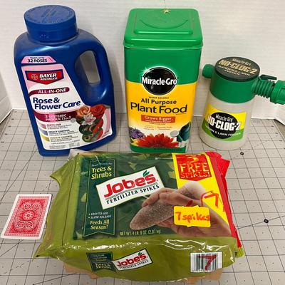 Sale Photo Thumbnail #1187: Includes sprays, fertilizer, full or 3/4 full 7 Tree spikes, weed killer, bug control.