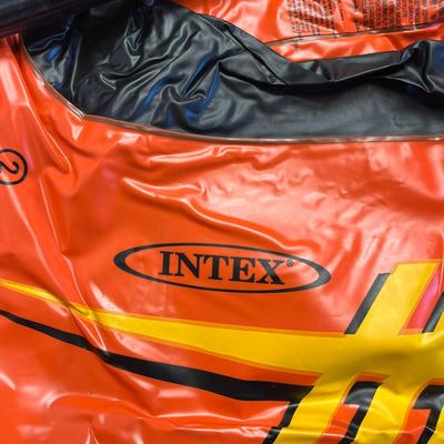 Sale Photo Thumbnail #1191: 2-person rafts, 4 paddles, hand pump.