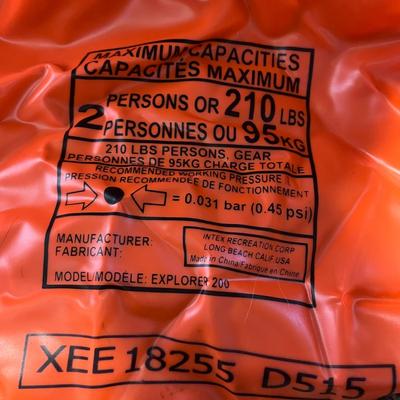 Sale Photo Thumbnail #1194: 2-person rafts, 4 paddles, hand pump.