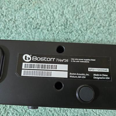 Boston Acustics TVee 26 soundbar with remote and an LG 3D Blueray disc DVD Player with remote and three DVD movies