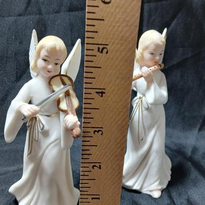 Vintage Lefton 1083 Angels Musical Instruments 5" Lefton's 1083