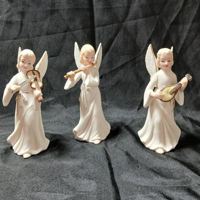 Vintage Lefton 1083 Angels Musical Instruments 5" Lefton's 1083