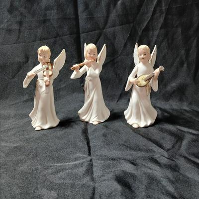 Vintage Lefton 1083 Angels Musical Instruments 5" Lefton's 1083