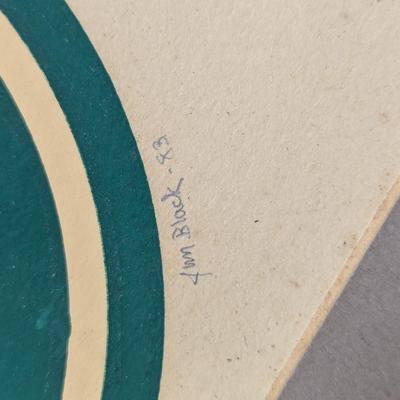 11" x 37" Native American Art Signed By Jim Black