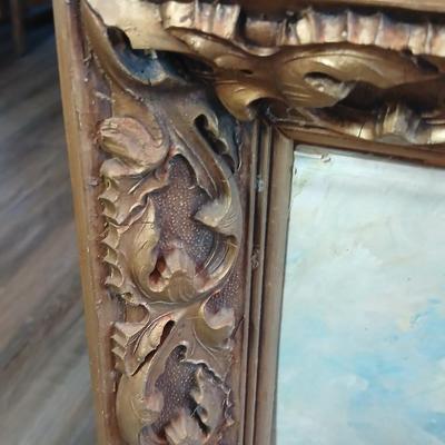 Vintage artwork in gold frame -