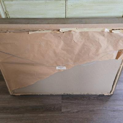 Vintage artwork in gold frame -