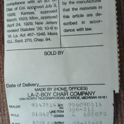 La-Z-Boy Lazyboy chair company Recliner -