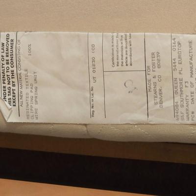 Heywood-Wakefield Full sized bed - Headboard - frame Mattress & Boxsprings