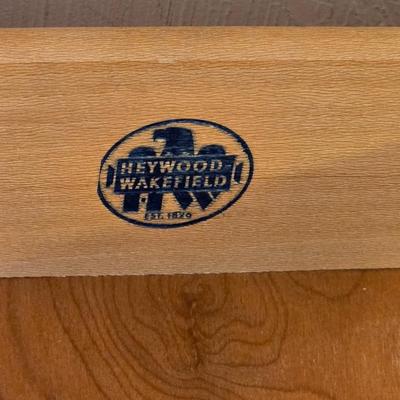 Beautiful vintage Heywood-Wakefield mid-century modern nine-drawer dresser and mirror