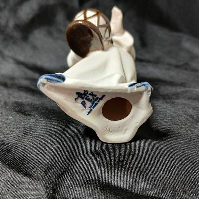 Rex Valencia porcelain boy angels playing musical instruments, handcrafted in Spain