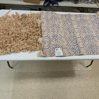 Pair Of Rugs Hand Printed Scatter Rug