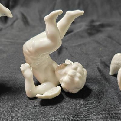 Vintage Fitz & Floyd (FF) tumbling cherubs